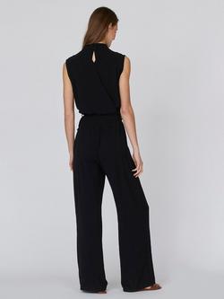 Sisters Point Guto Wrap Back Jumpsuit, Black - view 2, Black