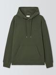 GANT Cotton Blend Waffle Textured Hoodie, Dark Earthy Green