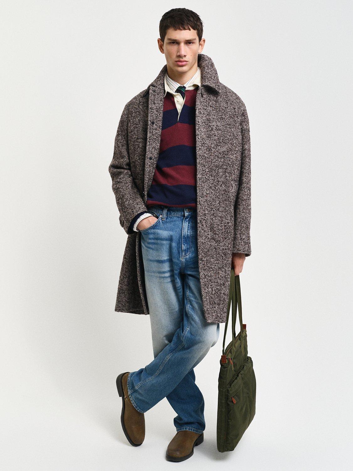 Men's wool car coat best sale