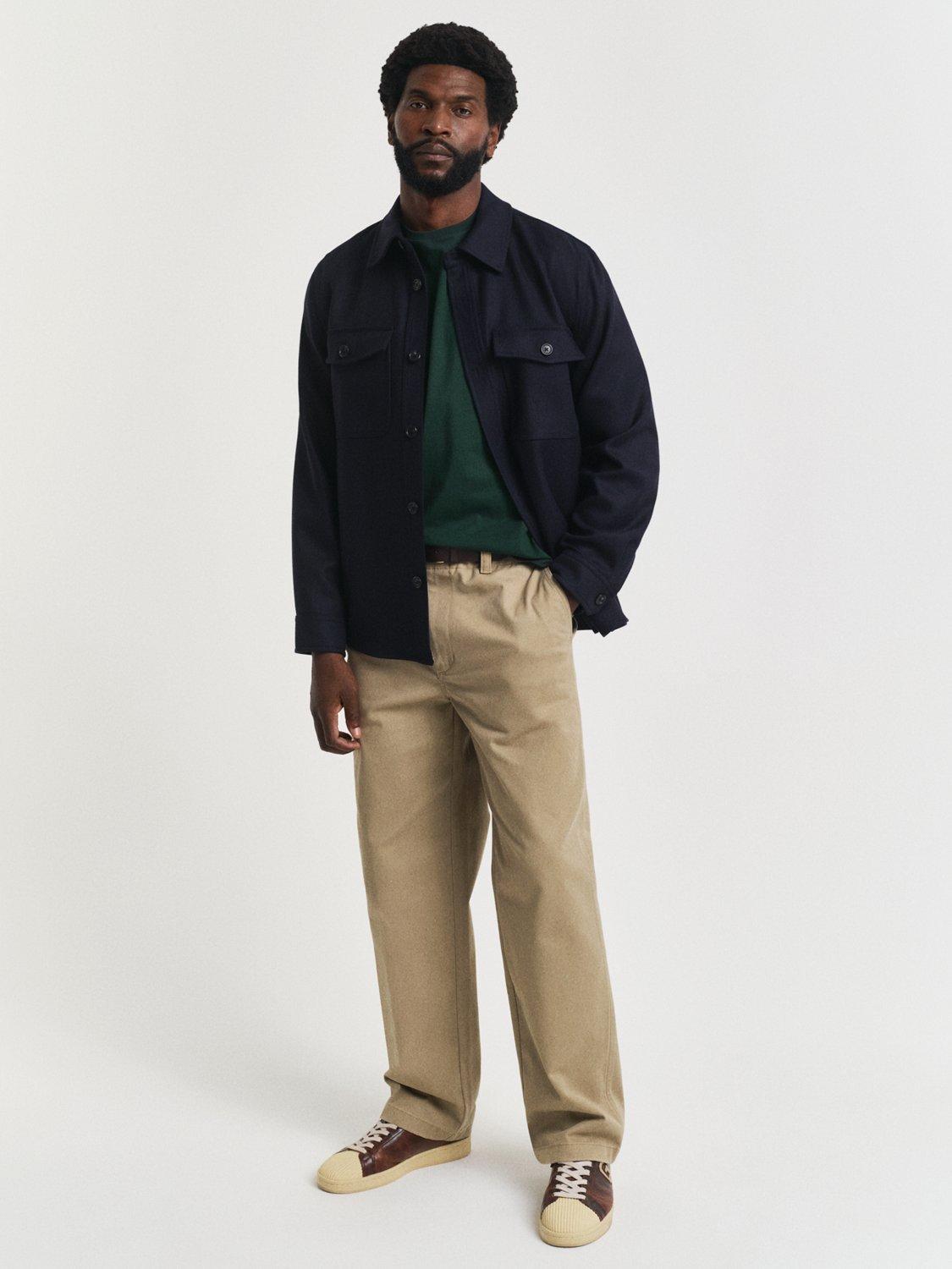 Product image 3 of 4, which shows GANT Regular Shield Short Sleeve T-Shirt, Tartan Green, S