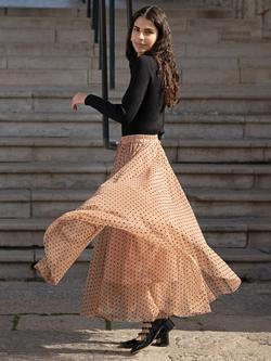 Yumi Tulle Mesh Skirt - view 2, Multi