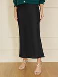 Yumi Satin Midi Skirt