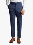 Ted Baker Slim Fit Wool Blend Suit Trousers, Blue/Mauve