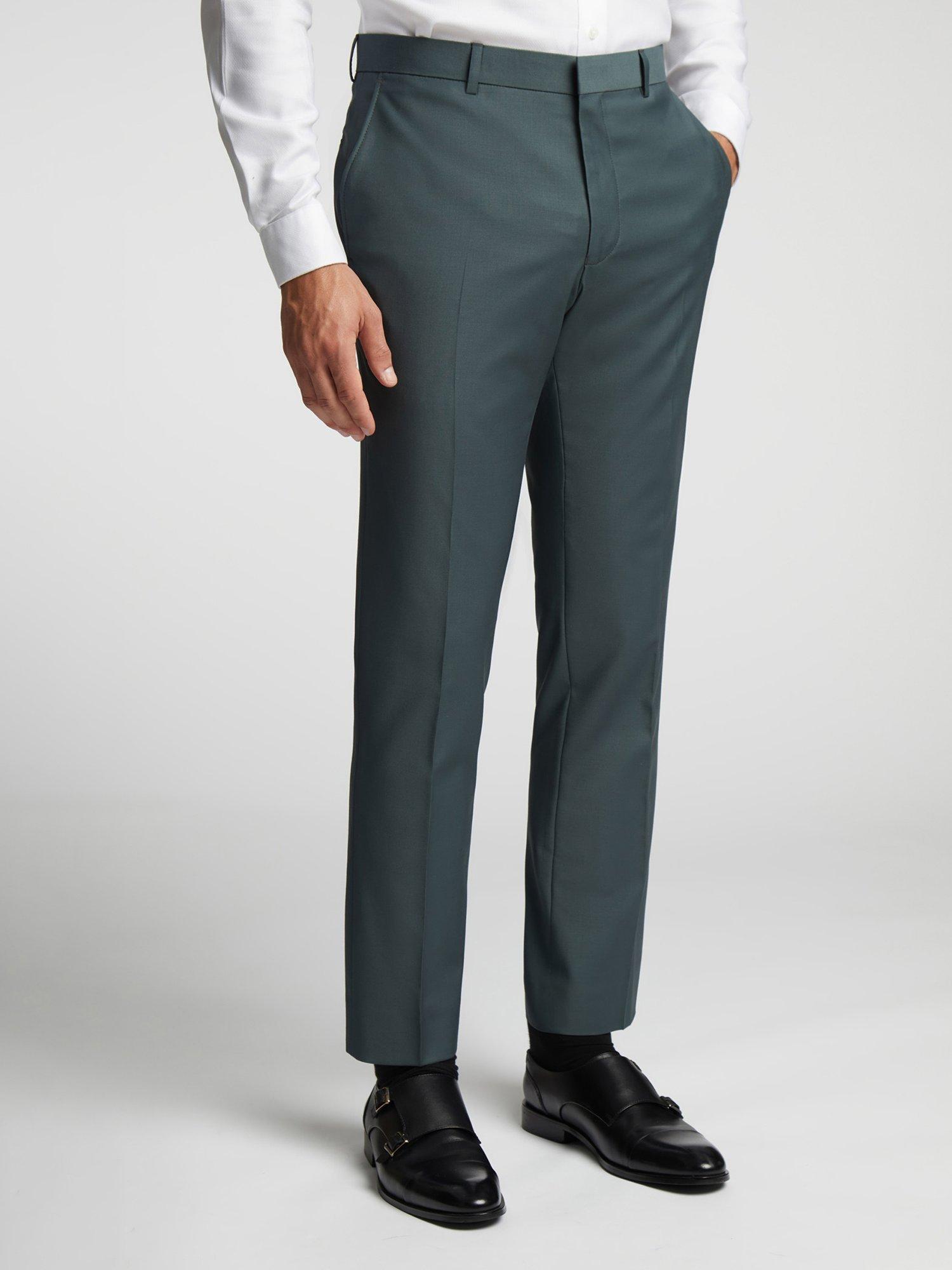 Product image 1 of 5, which shows Ted Baker Lunan Slim Fit Trousers, Green, 34S