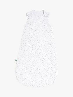 The Little Green Sheep Rice Quilted Baby Sleeping Bag, 2.5 Tog, White Rice