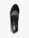 Gabor Nesta Patent Heeled Courts, Black