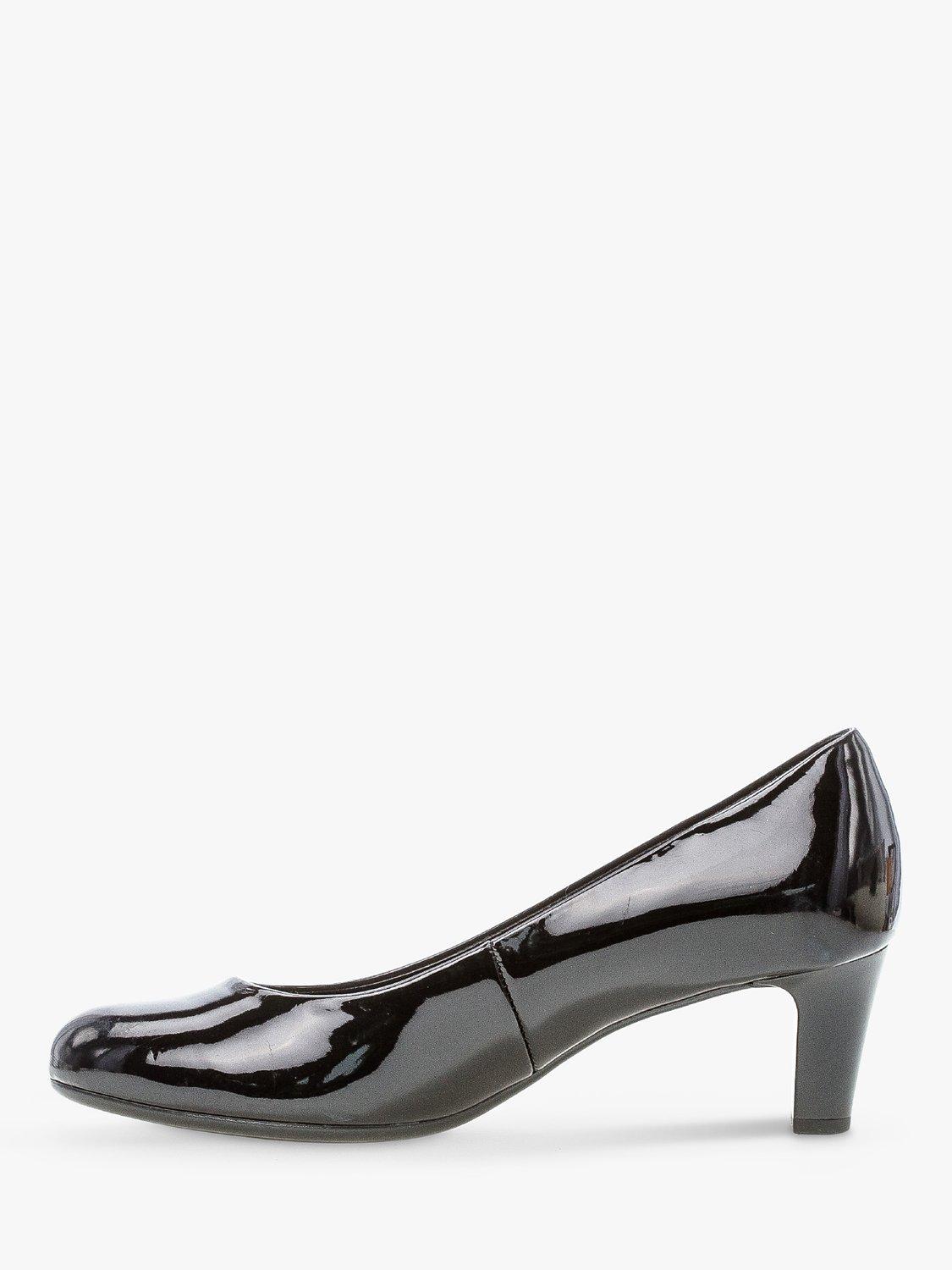 Product image 4 of 4, which shows Gabor Nesta Patent Heeled Courts, Black, 6