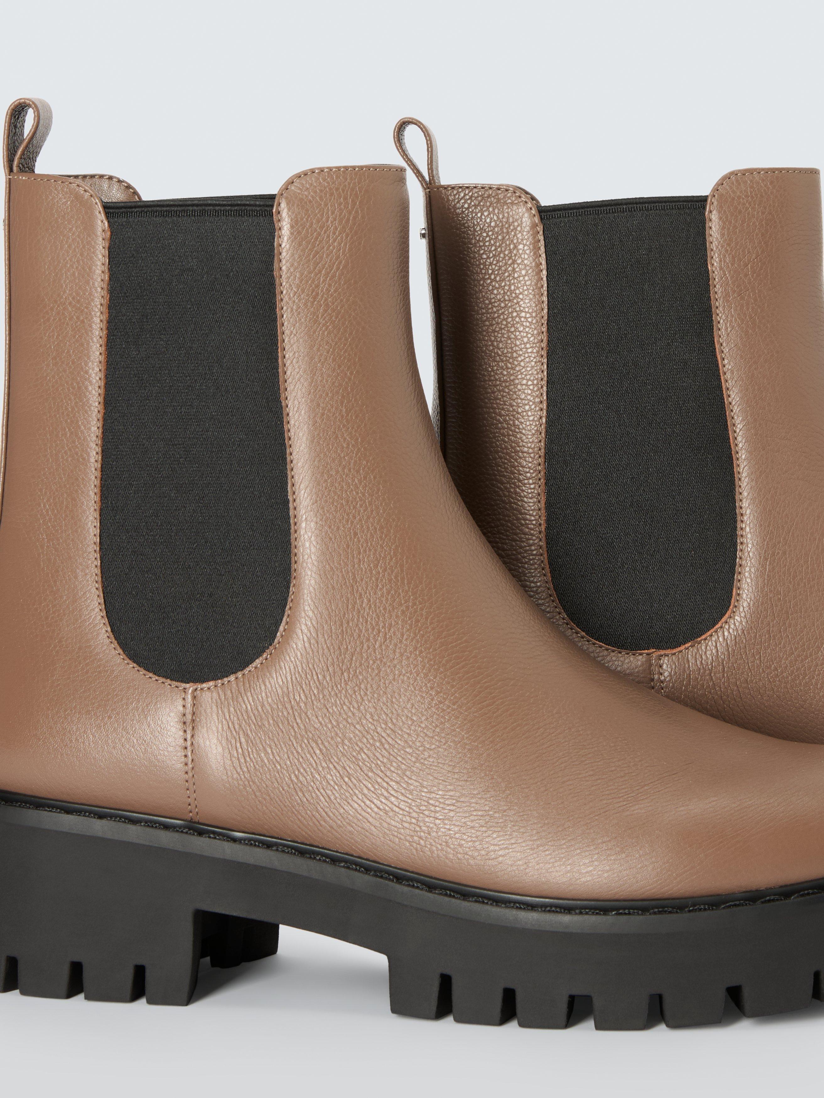 Product image 4 of 6, which shows Michael Kors Asher Leather Chelsea Boots, Brown, 7