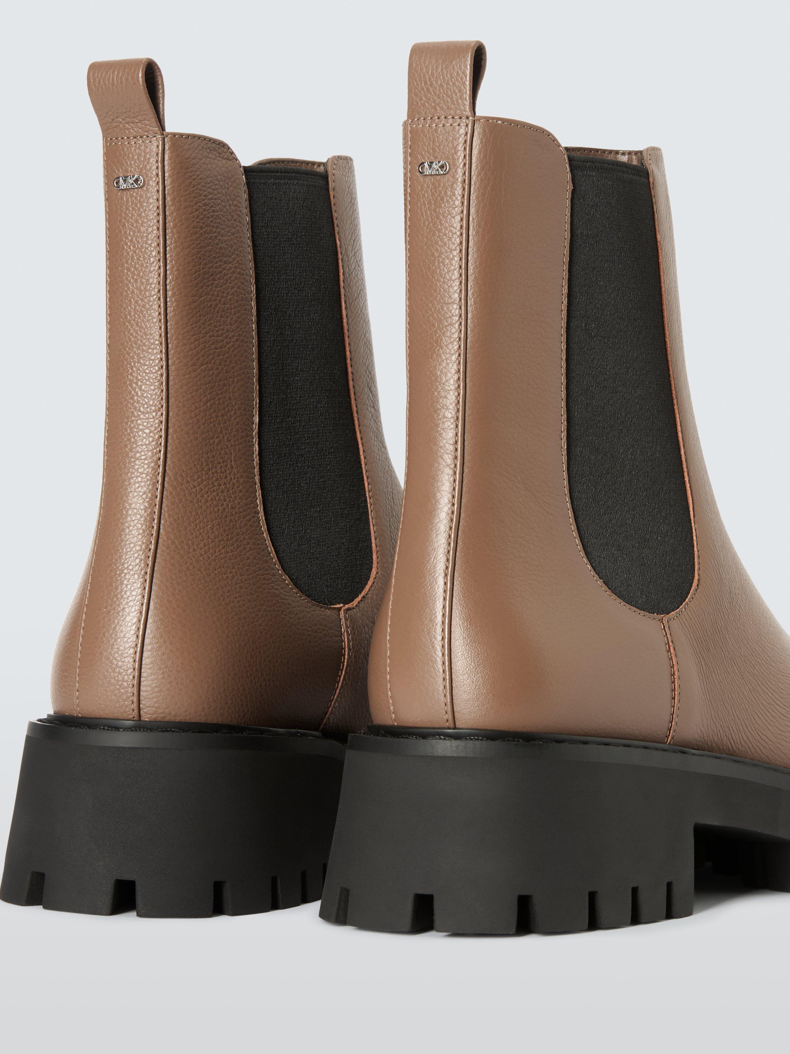 Product image 5 of 6, which shows Michael Kors Asher Leather Chelsea Boots, Brown, 7