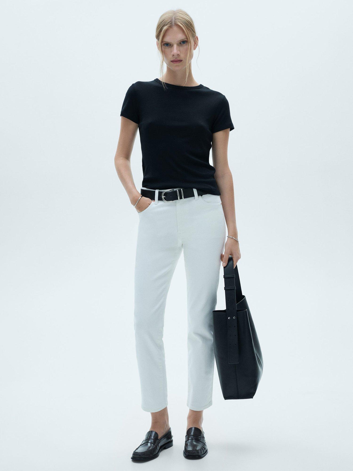 Product image 1 of 7, which shows CLAUDIA JEANS WHI WHNA 8