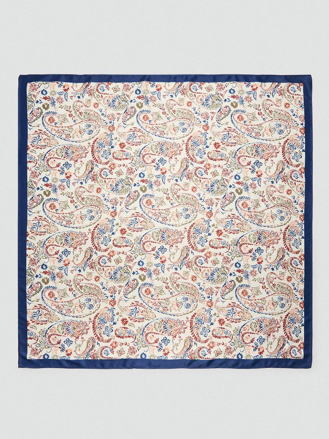 Mango Nai Paisley Scarf, Beige/Multi