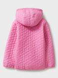 Crew Clothing Kids' Quilted Jacket, Mid Pink