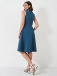 Crew Clothing Eva Sleeveless Dress, Teal Blue, Teal Blue