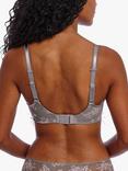 Freya Offbeat Decadence Side Support Underwired Bra, Grey/Pink