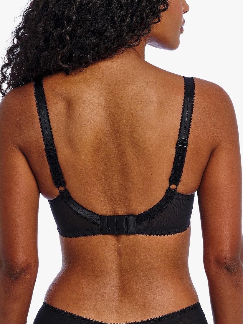 Product image 2 of 5, which shows Freya Loveland Underwired Plunge Bra, Bombshell Black, 34E