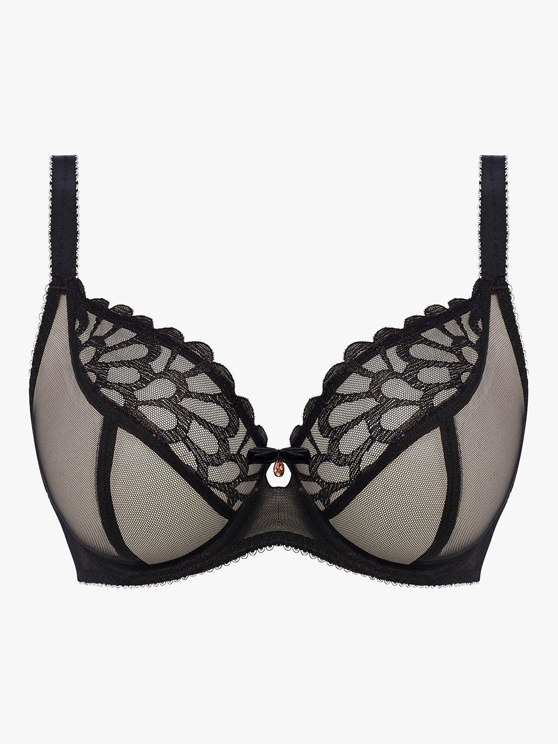 Product image 3 of 5, which shows Freya Loveland Underwired Plunge Bra, Bombshell Black, 34E
