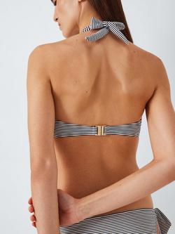 John Lewis St Tropez Sling Halterneck Bikini Top, Navy - view 2, Navy