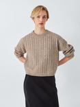 John Lewis ANYDAY Cable Knit Jumper, Natural