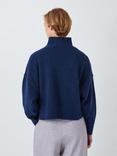 John Lewis ANYDAY Crop Funnel Neck Jumper, Charcoal