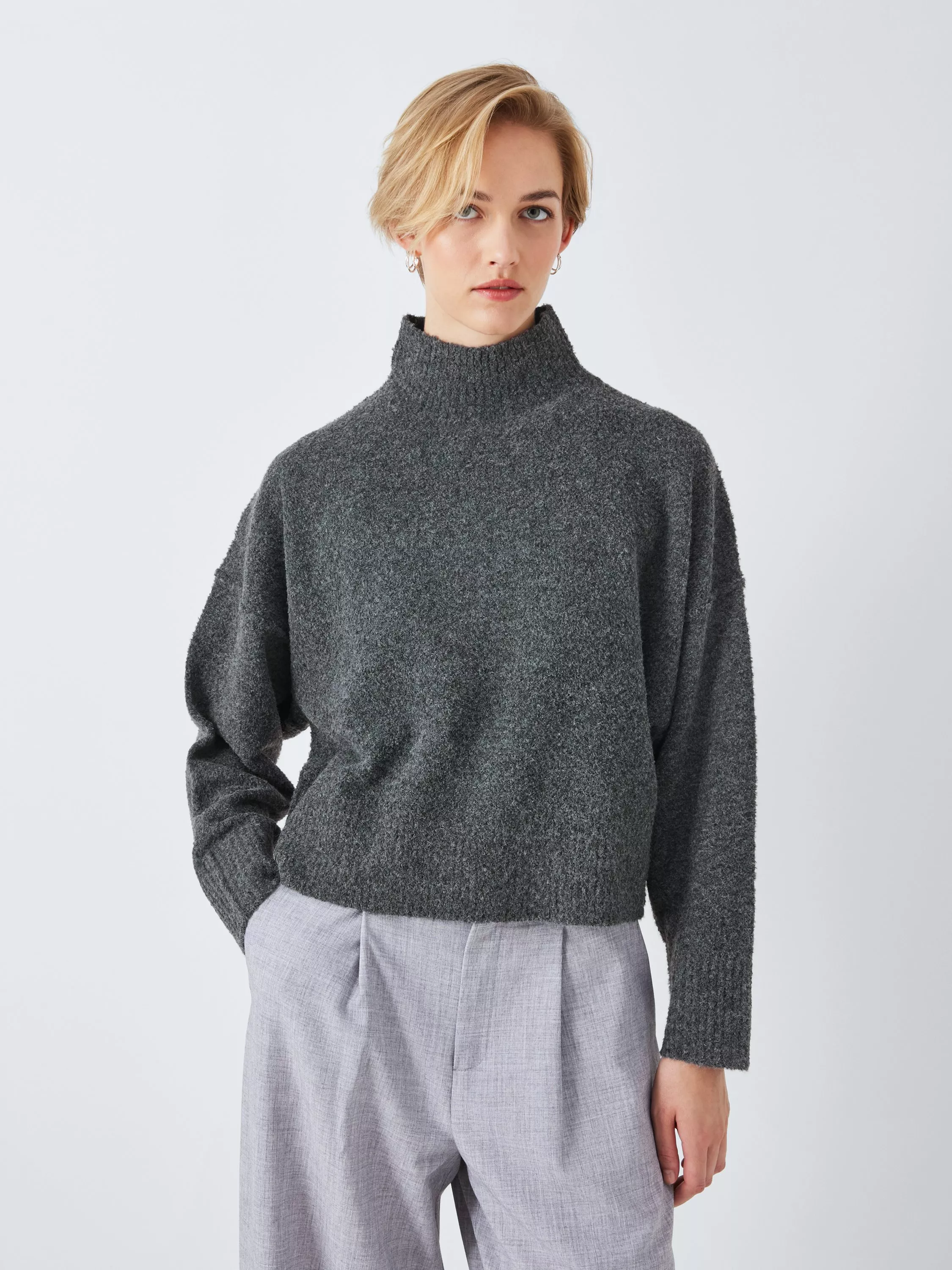 Cropped funnel neck jumper best sale