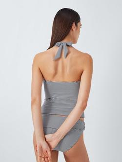 John Lewis St Tropez Halterneck Tankini Top, Navy - view 2, Navy