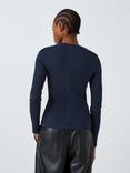 John Lewis ANYDAY Ribbed Jersey Long Sleeve Top