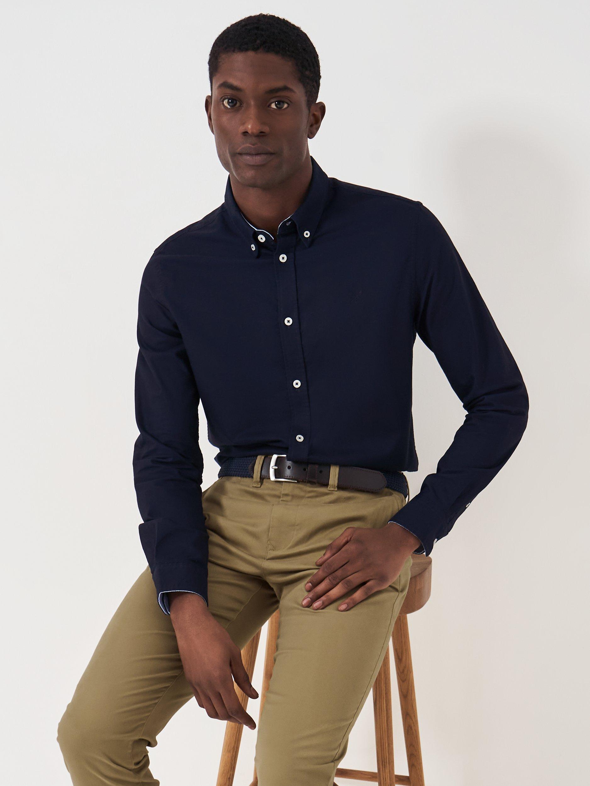Product image 5 of 5, which shows Crew Clothing Slim Fit Chino Trousers, Tan, 30R