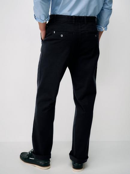 Crew Clothing Straight Fit Chino Trousers - view 2, Black