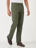 Crew Clothing Straight Fit Chino Trousers, Black, Olive Green