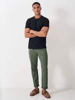 Crew Clothing Straight Fit Chino Trousers, Olive Green