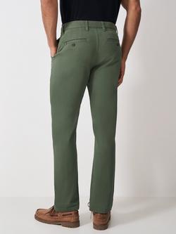 Crew Clothing Straight Fit Chino Trousers - view 2, Olive Green