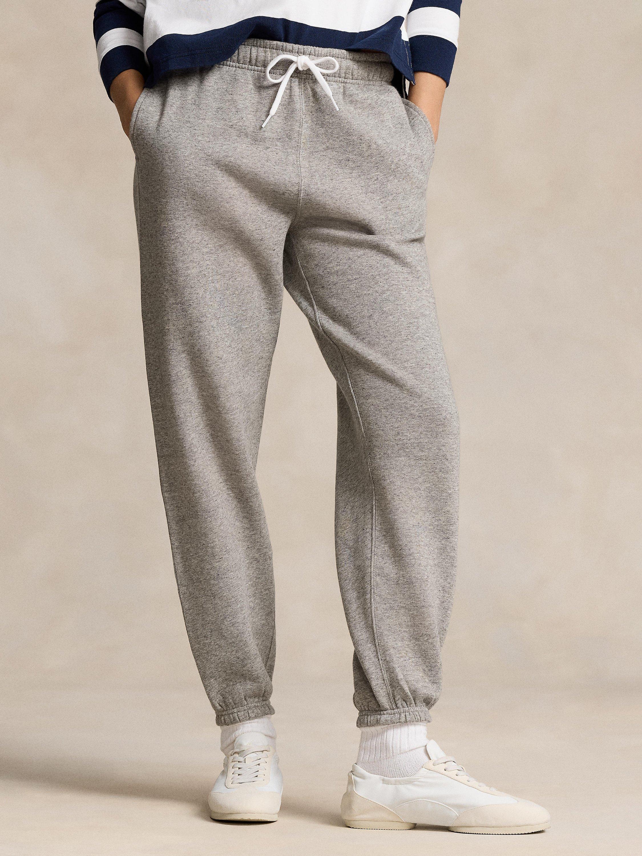 Product image 1 of 5, which shows Polo Ralph Lauren Logo Joggers, Vintage Heather, XS