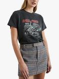 Rails Cotton Boyfriend Tee, Black/Multi