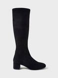 Crew Clothing Bella Suede Boots, Black