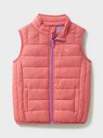 Crew Clothing Kids' Lightweight Padded Gilet, Lilac