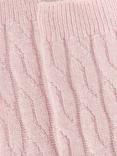 John Lewis Cashmere Rich Cable Knit Bed Socks, Pink