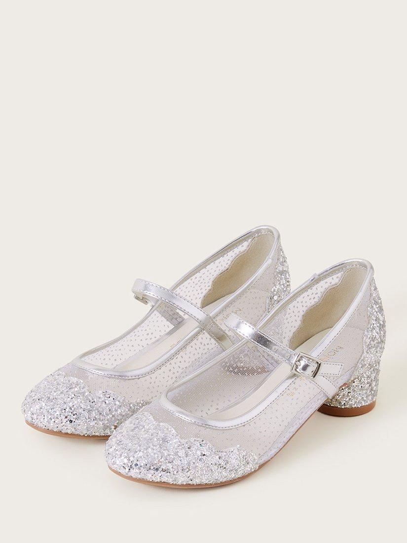 Silver glitter slippers on sale