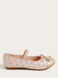 Monsoon Kids' Studded Ballet Flats, Pink