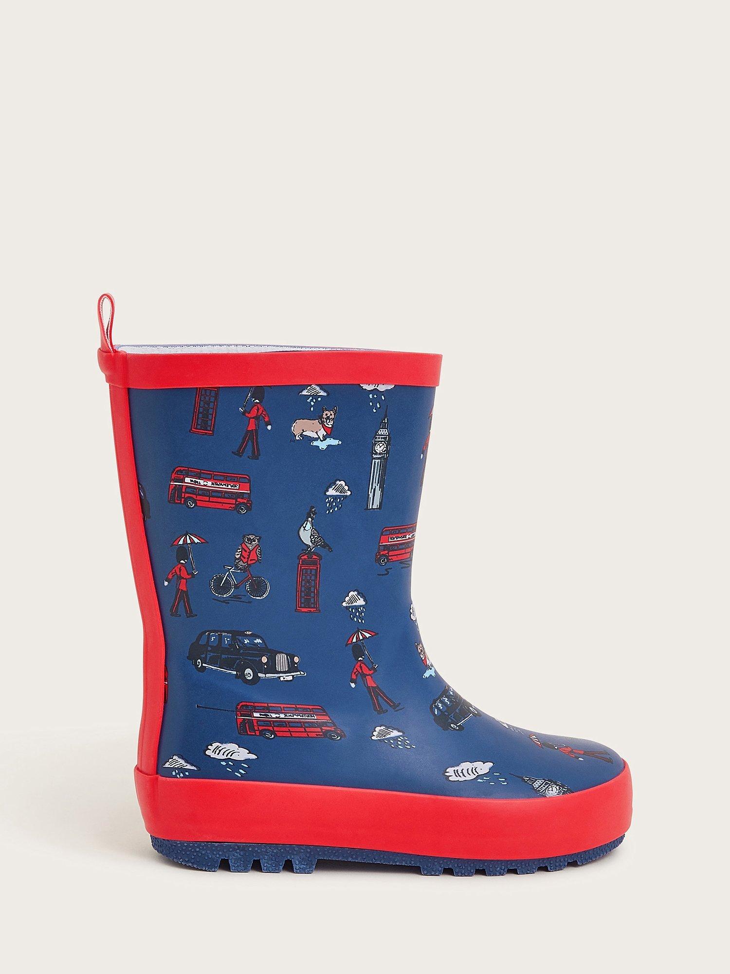 Monsoon Kids London Printed Wellington Boots