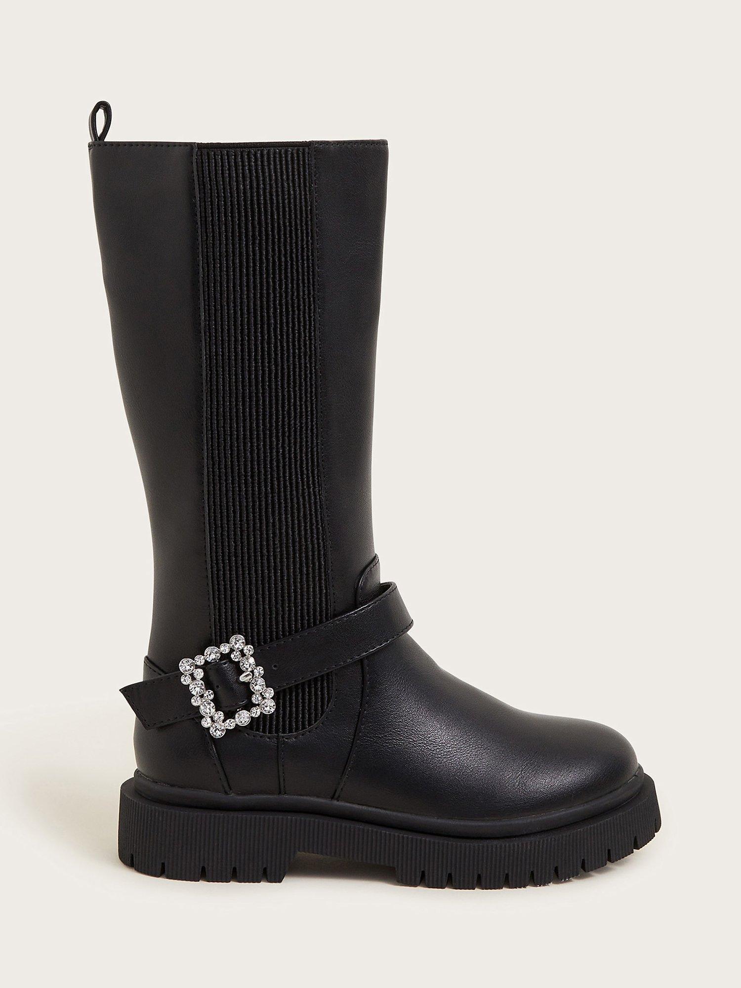 Monsoon Kids Knee High Boots Black