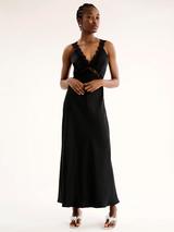 chinese dress ladies Roma Dress in Burnt Orange Satin