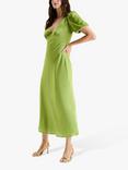 OMNES Rosie Puff Sleeve Dress, Sage Green