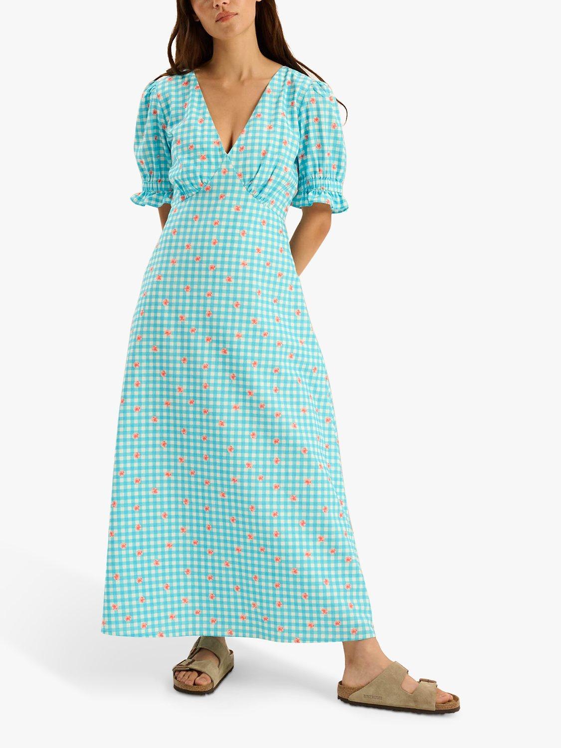OMNES Beverley Midi Dress, Blue