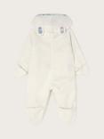 Monsoon Baby Teddy Hooded Onesie, Ivory