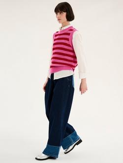 OMNES Bobbi Knit Tank Top - view 2, Magenta/Red