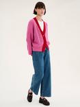 OMNES Hopper Oversized Contrast Trim Cardigan