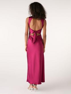 OMNES Nova Tie Back Dress - view 2, Magenta
