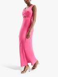 OMNES Ivida Slip Maxi Dress, Magenta