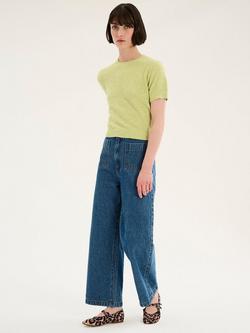 OMNES Lexi Short Sleeve Jumper, Lime - view 2, Lime