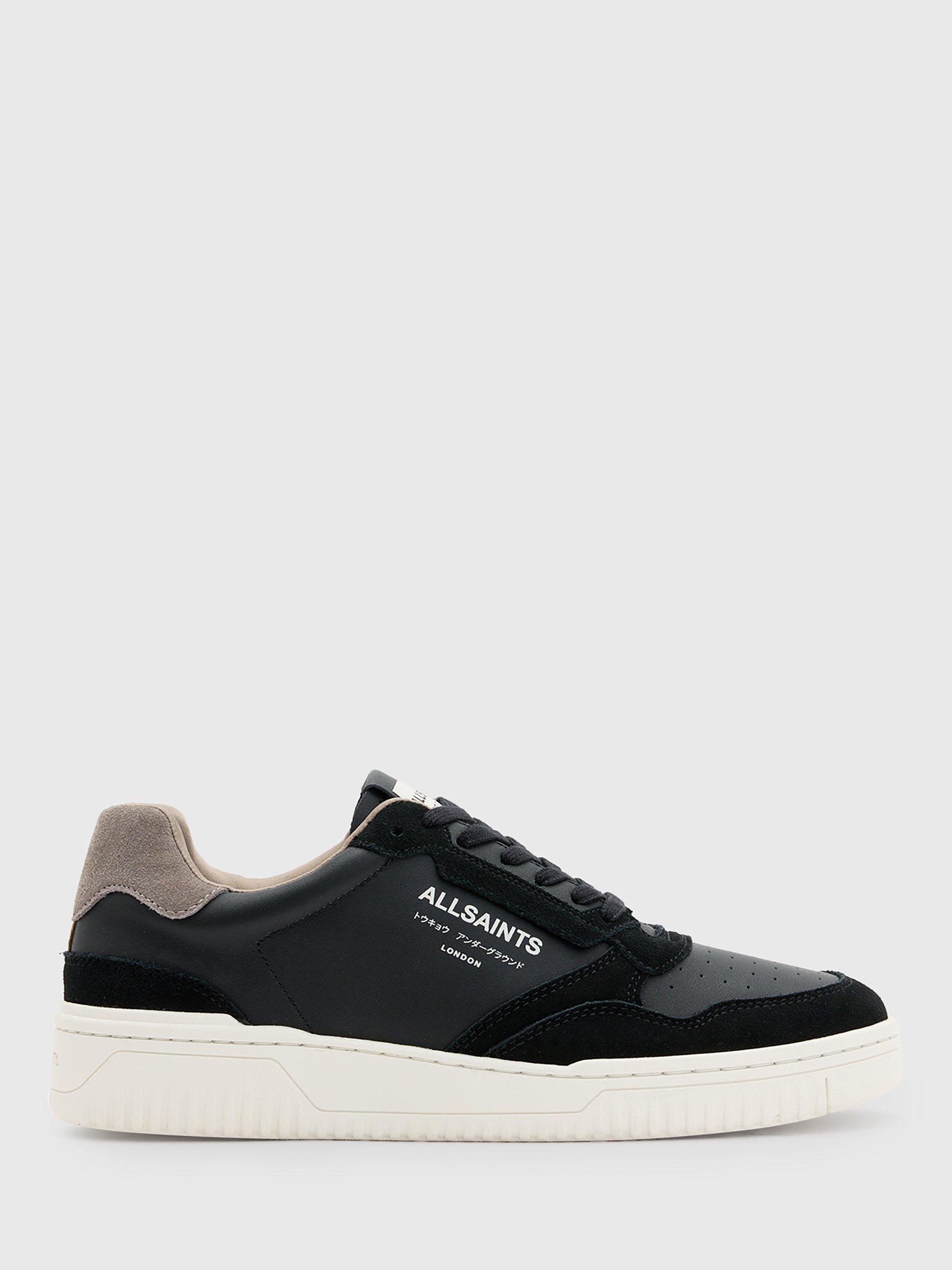 Product image 1 of 5, which shows AllSaints Regan Low Top Trainers, Black/Multi, EU44